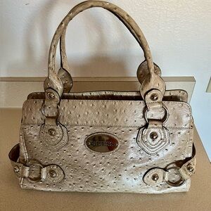 Guess Taupe Textured Purse